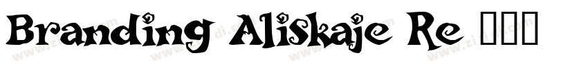 Branding Aliskaje Re字体转换